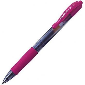 Pilot G207 - Bolígrafo de bola retráctil, color rosa