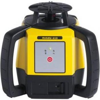 Nivel láser rotativo LEICA GEOSYSTEMS Rugby 610 con receptor RE120 y batería de ión de litio