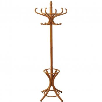 DRW 35743 Perchero pie, Madera, Miel Claro, 186 X 53 Cm