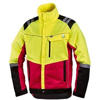 Chaqueta de Protección Forestal Confort Talla L Neón Amarillo/Rojo