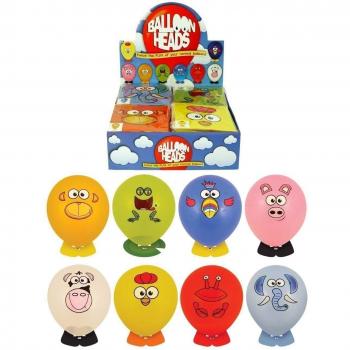 Globos Fiesta Globo animal divertido placa frontal cabezas con pegatinas y animal pies relleno piñata pack de 8