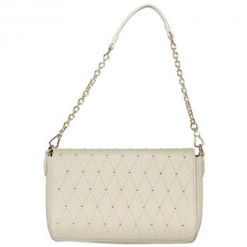 Valentino by Mario Valentino White Shoulder Bag with Chain Strap, ONE SIZE