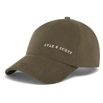 Lyle & Scott Olive Corduroy Baseball Cap - One Size