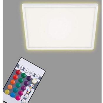 Panel LED Slim 42x42 cm, 22W, Dimmable, RGB y Blanco Natural, Control Remoto, 2700 Lúmenes
