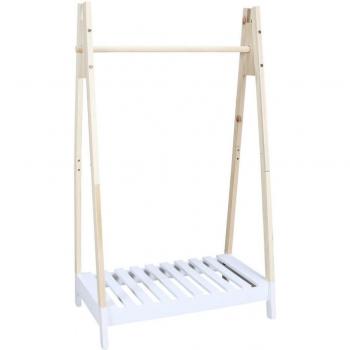 Perchero Infantil CMP IBERICA 70x40x115 cm - Blanco - Optimiza Almacenamiento de Ropa de Niños