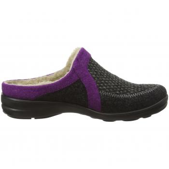 Romika Maddy Home 01 - Zapatillas de estar por casa de fieltro para mujer, color gris, talla 38