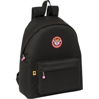 Mochila Kings League Porcinos Safta - Diseño Deportivo y Moderno, Amplio Espacio, Correas Ajustables, Material Resistente, Dimensiones 33x42x15cm