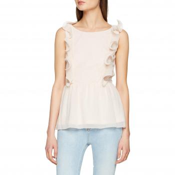 Vila Clothes Visaselina S/l Top, Camiseta sin Mangas para Mujer, Rosa