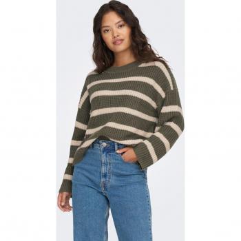 Jersey de mujer de rayas con cuello redondo JDY