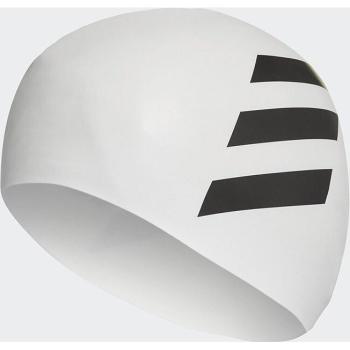 Gorro de Natación Adidas Performance Blanco con 3 Bandas