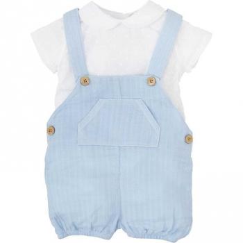 Conjunto de bebé niño: Peto y camisa manga corta