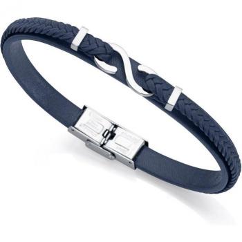 Pulsera Viceroy Magnum de acero y piel azul