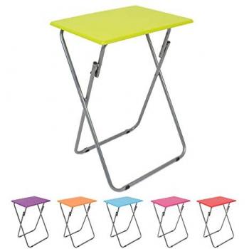 Mesa Plegable Portátil Multifuncional de Madera - 48 cm x 66 cm x 38 cm - Ideal para Terraza, Balcón, Camping y Jardín - Varios Colores