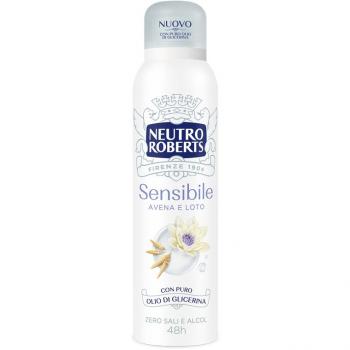 Neutro Roberts Oat and Lotus Deodorant Spray 150ml - 48-Hour Effect, Aluminum-Free