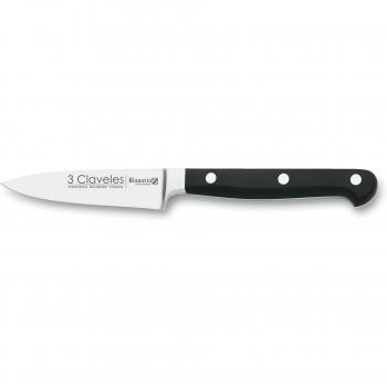 3 Claveles BAVARIA - Cuchillo Mondador Forjado, 10 cm, para cortar verduras, cuchillo forjado