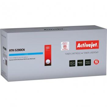 Tóner Compatible Activejet ATK-5280CN Cian para Kyocera