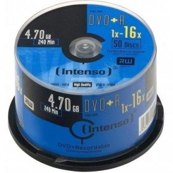 Intenso 4111155 - Pack de 50 DVD+R, 16x, 4.7 GB