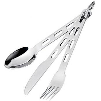 GSI OUTDOOR Stainless 3 pc. Anillo Cutlery.