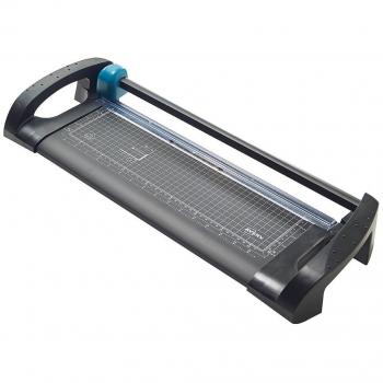 Avery España A3TR - Cortadora con disco giratorio para oficina, color negro y plata