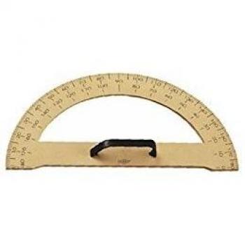 Faibo 162783 - Semicírculo escolar, 180º, 34 cm