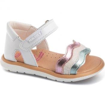 Sandalias Bebé Niña Pablosky de Piel Blanco 031000
