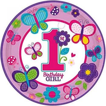 Amscan 23 cm Platos de Papel diseño de cumpleaños