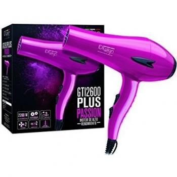 ID Italian Design | Secador de Pelo Profesional 3 Modos de Calor, 2 Velocidades de Color Rosa - 2200W