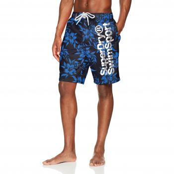 Superdry Boardshort, Bañador para Hombre, BLU