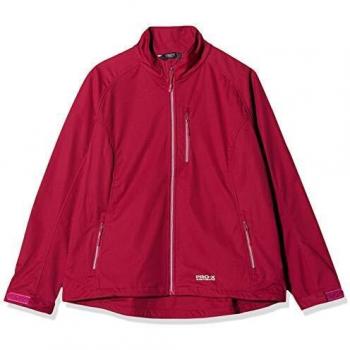 Pro-X Elements Women's Waterproof Softshell Jacket Maike, Burgundy, Size 42