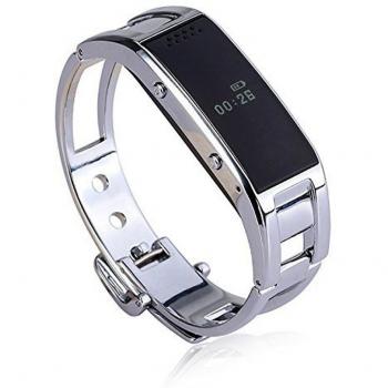 OOXLF Brazalete inteligente Reloj de pulsera bluetooth Llamar recordatorio Rastreador de salud para iOS con Android , silver
