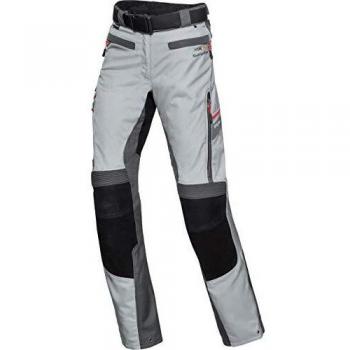 FLM Pantalones de Motocicleta Touren Damen Leder-Textilhose 4.0 Grau/Schwarz XS, Damas, Tourer, Todo el año, Gris