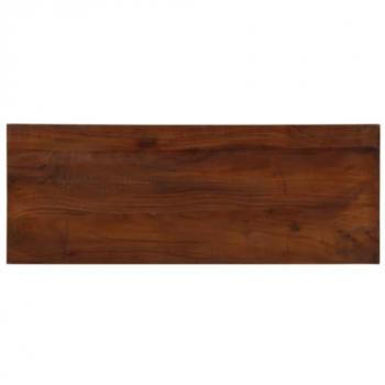 Tablero de Mesa Rectangular 80x20x2,5 cm Madera Maciza Reciclada