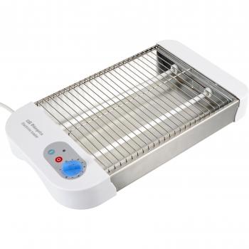 Tostador Horizontal Orbegozo TO 1010, Multipan, Calienta Repostería, Bandeja Recogemigas, Temporizador, 600W - Color Gris
