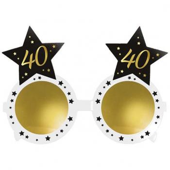 Gafas de Cumpleaños con Estrellas 40 Años