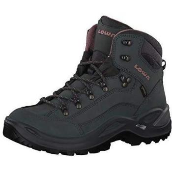 Botas de montaña para mujer Lowa Renegade GTX® Mid - Nubuck, color Grafito Rosa