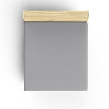 Sábana Bajera Ajustable de Algodón 160x200 Gris - Suavidad Garantizada