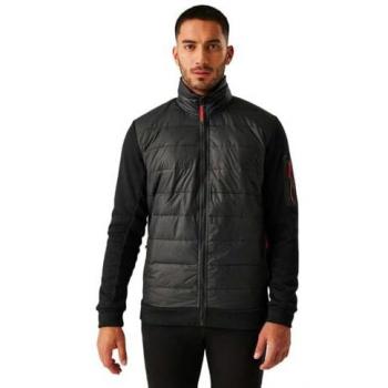Regatta Colliston Men's Baffled Fleece Jacket with Thermoguard Insulation - Black/Red Ochre, Size: XXL/3XL