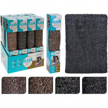 Felpudo Clean Mat 70 x 45 cm - Alfombra limpia, dimensiones de 70 x 45 cm, diseño antideslizante, fácil de limpiar, ideal para entrada de casa o negocio