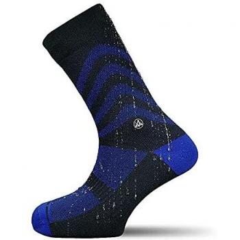 VERJARI® Eco Dry Waterproof Breathable Warm Socks for Men and Women - Short Bamboo Fiber for Running, Trail, Cycling, Mountain Biking, Hiking, Skiing, Outdoor Activities - Blue