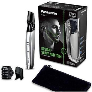 Panasonic ER-GD60 - Recortadora con cuchilla de 35 mm y accesorio de recorte de precisión de 10 mm, color plata y negro