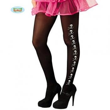 Fiestas Rudy collant – con Calaveras, Color Negro, 18040 