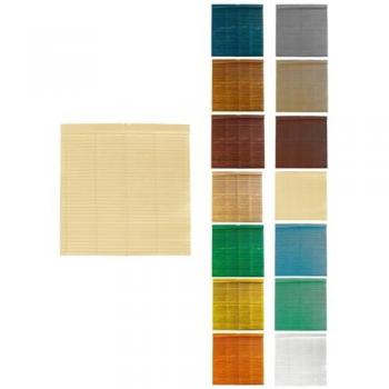Persiana de Madera Alicantina con Polea Metálica - Estor Enrollable para Ventanas, Puertas, Salón 100 x 100 cm (Marfil (Pintada))