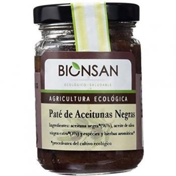 Bionsan paté de aceitunas negras - 4 tarros de cristal de 140 gr - Total: 560 gr