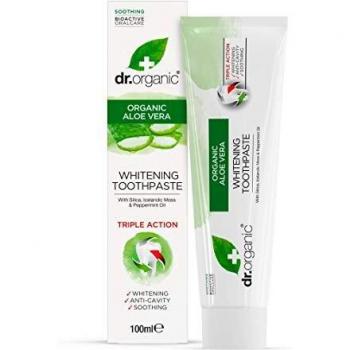 Dr. Organic Aloe Vera Whitening Toothpaste, 100 ml