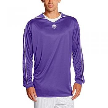 uhlsport Camiseta Stream II Manga Larga, Todo el año, Unisex, Color Violeta y Blanco, tamaño L