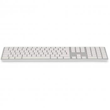 Teclado Digital Bluetooth WKB-1243 Plata - Diseño Italiano, Teclado Bluetooth para dispositivos Mac e iOS con 110 teclas (ISO) - Italiano