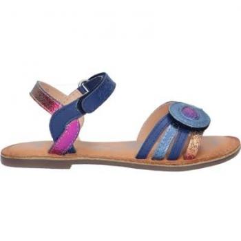 Sandalias KICKERS para Mujer y Niña Modelo Disposa 51 Color Azul Oscuro con Metálicos