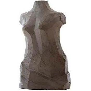 Cooee Design Escultura de hormigón, Grafito, 15 x 10 x 24,5 cm