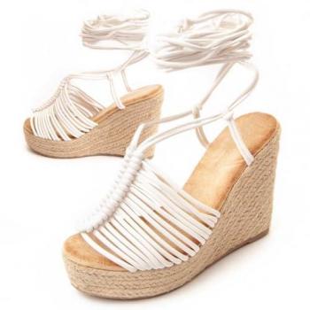 Esparto de cuña para mujer Montevita Cunalt 90750 Blanco Talla: 36
