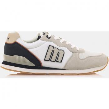 Zapatillas Mustang Joggo para Hombre en Color Blanco con Logotipo Bajas Tipo Running